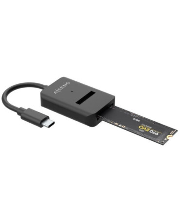 Dock usb tipo-c para ssd m2 sata/nvme aisens asuc-m2d011-bk/ negro