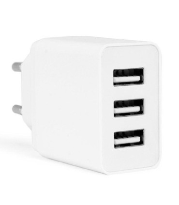 Cargador de pared orbegozo en 1100/ 3xusb/ 17w