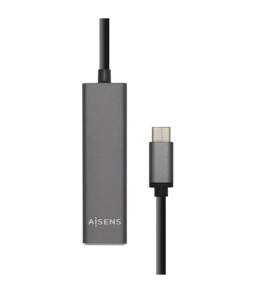 Hub usb tipo-c aisens a109-0403/ 4xusb/ gris