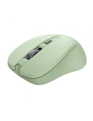 Ratón inalámbrico trust mydo silent wireless/ hasta 1800 dpi/ verde