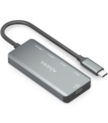 Hub usb tipo-c aisens a109-0946/ 2xusb/ 2xusb tipo-c/ 1xusb tipo-c pd/ gris