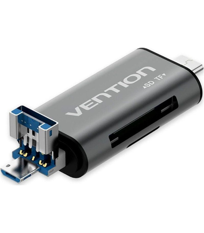 Lector de tarjetas externo vention cchh0/ usb 3.0