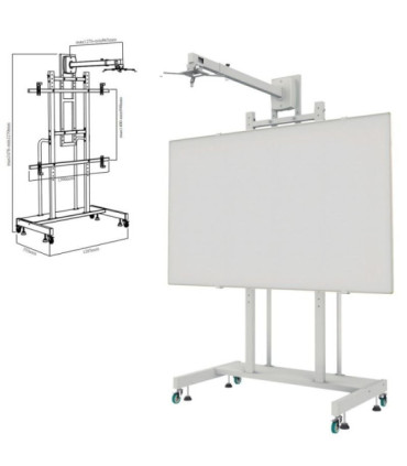 Soporte para pizarra interactiva approx appibstd/ 80-120'