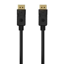 Cable DisplayPort 1.2 4K Aisens A124-0549/ DisplayPort Macho - DisplayPort Macho/ Hasta 5W/ 2300Mbps/ 1.5m/ Negro