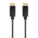 Cable DisplayPort 1.2 CCS 4K Aisens A124-0740/ DisplayPort Macho - DisplayPort Macho/ Hasta 5W/ 2300Mbps/ 2m/ Negro