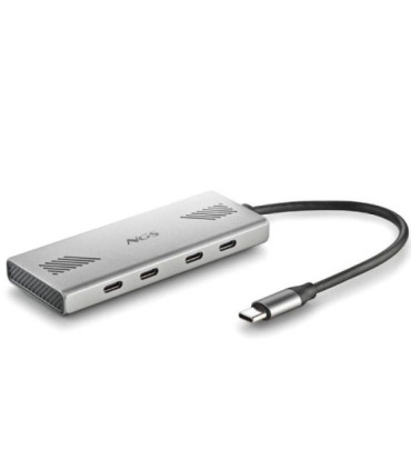 Hub usb tipo-c ngs wonder4-c/ 4xusb tipo-c/ gris