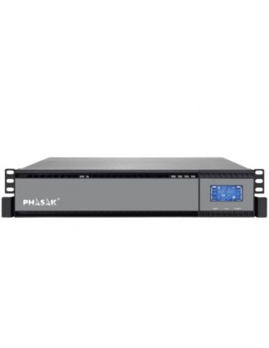 Sai online phasak rack 19' 1000 va online lcd/ 1000va-900w/ 2 salidas/ formato rack