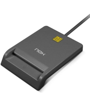 Lector de dni y tarjetas nox card id/ usb 2.0/ negro