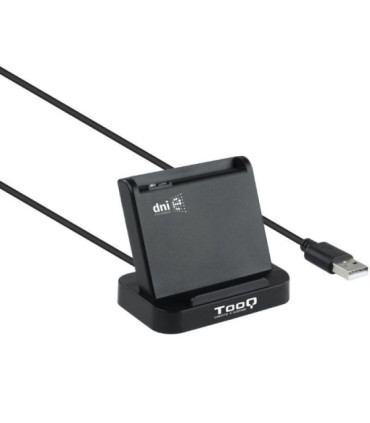 Lector de dni tooq tqr-220b/ usb 2.0/ negro