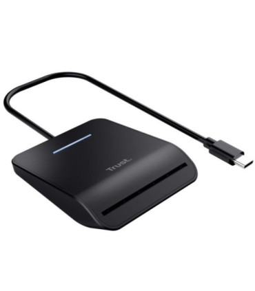 Lector de dni trust primo 26061/ usb tipo-c/ negro