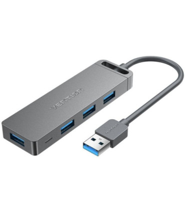 Hub usb 3.0 vention chlhb/ 4xusb/ 1xmicrousb pd/ gris