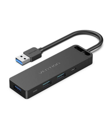 Hub usb 3.0 vention chvbb/ 3xusb/ 1xmicrousb pd/ 1xlector tarjetas