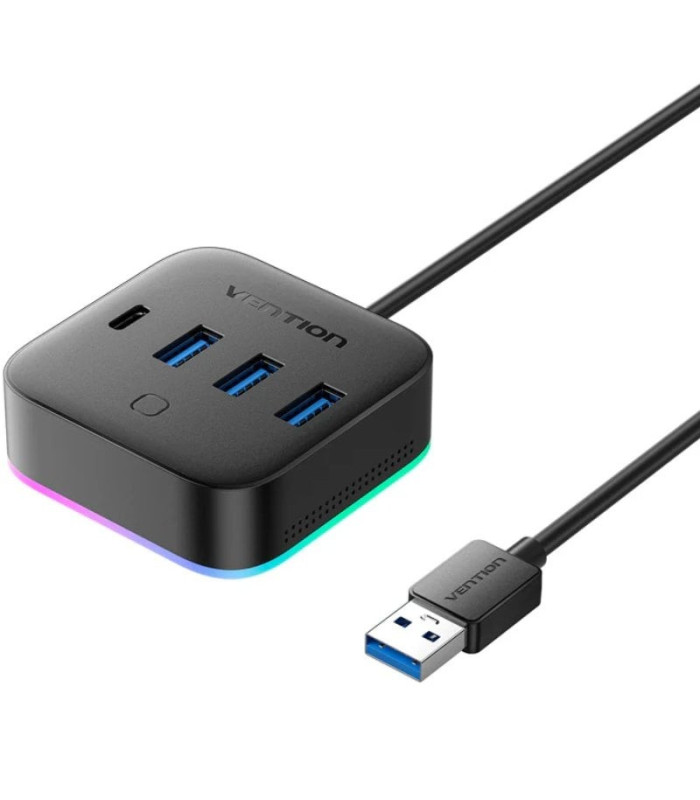 Hub usb 3.0 vention chzbd/ 3xusb/ 1xusb tipo-c/ 1xusb tipo-c pd