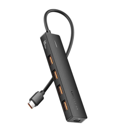Hub usb tipo-c 3.2 vention ckcbb/ 4xusb/ 1xusb tipo-c pd
