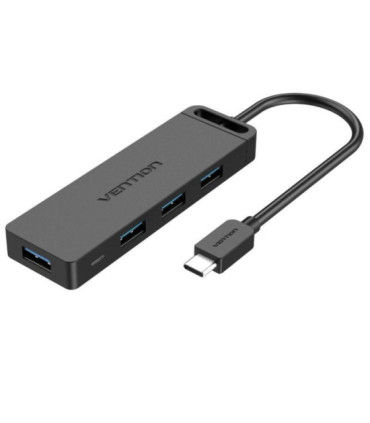 Hub usb tipo-c vention tgkbb/ 4xusb/ 1xmicrousb pd