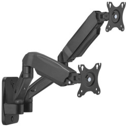 Soporte de pared para 2 monitores o tv aisens wt32tsr-225/ giratorio/ inclinable/ hasta 9kg
