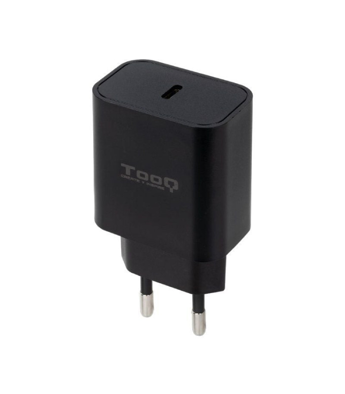 Cargador de pared tooq tqwc-pdusbc20b/ 1xusb tipo-c/ 20w