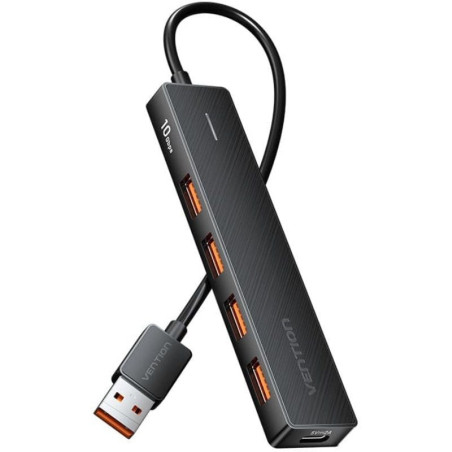 Hub usb 3.2 vention chobb/ 4xusb/ 1xusb tipo-c pd