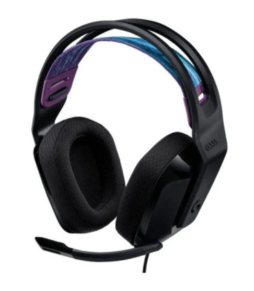 Auriculares gaming con micrófono logitech g335/ jack 3.5/ negros