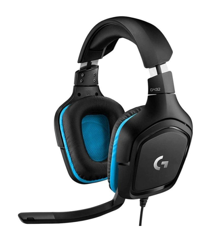 Auriculares gaming con micrófono logitech g432/ usb 2.0/ jack 3.5/ negros