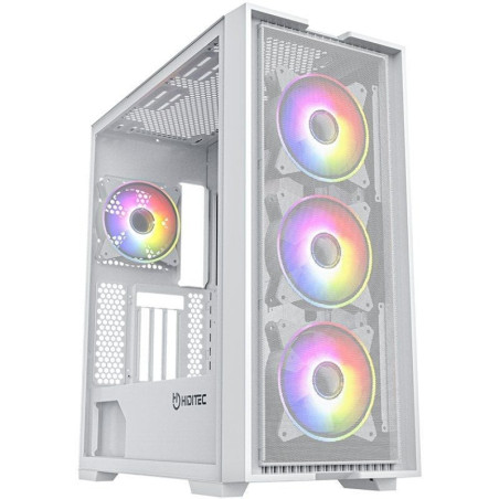 Caja gaming torre hiditec h2 air argb/ blanca