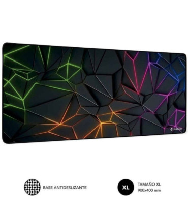 Alfombrilla subblim neon obsidian xl/ 900 x 400 x 3 mm