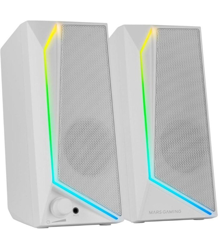 Altavoces mars gaming ms72/ 15w/ 2.0/ blancos