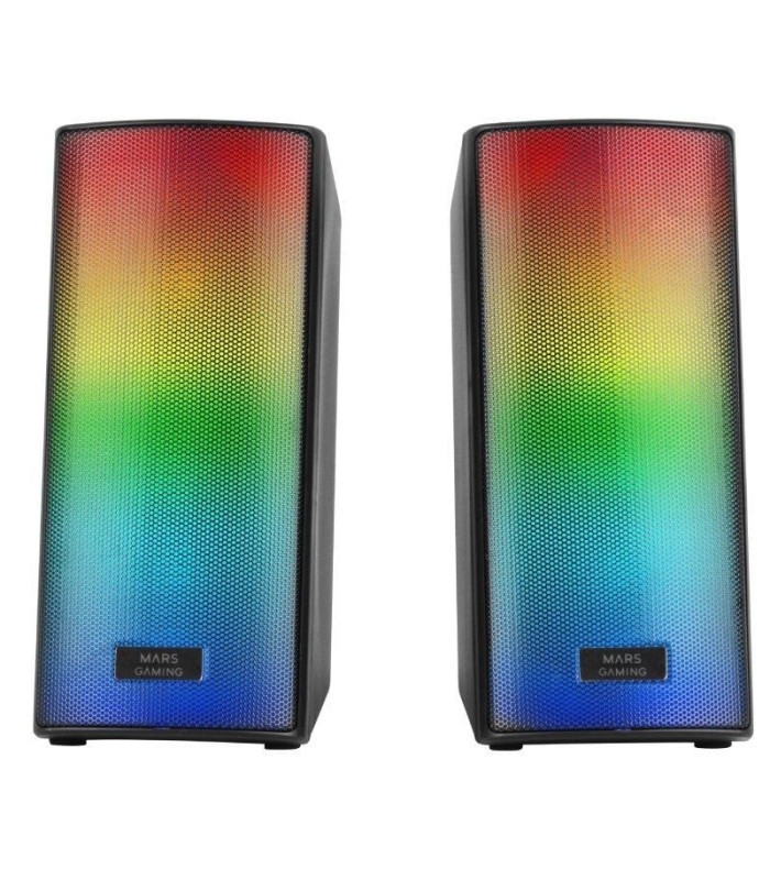 Altavoces con bluetooth mars gaming msrgb2/ 15w/ 2.0/ negros