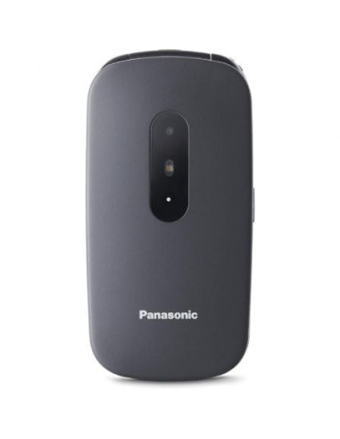 Teléfono móvil panasonic kx-tu446 para personas mayores/ gris