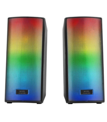 Altavoces con bluetooth mars gaming msrgb2/ 15w/ 2.0/ negros