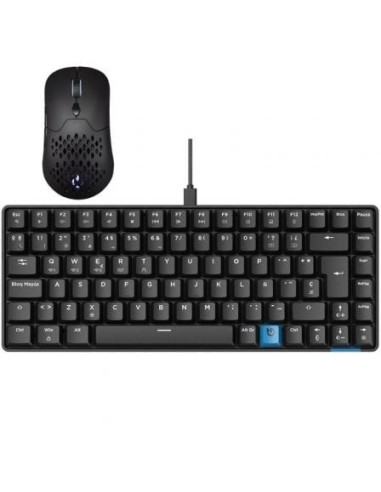 Pack gaming hiditec/ teclado mecánico inalámbrico gm1k + ratón inalámbrico gx30 pro wireless