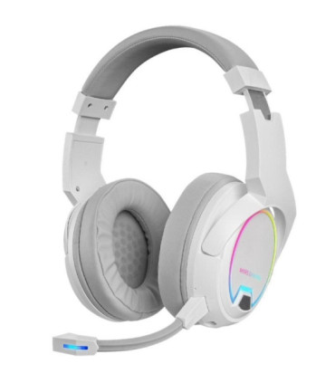 Auriculares gaming inalámbricos con micrófono mars gaming mhw100/ jack 3.5/ blancos