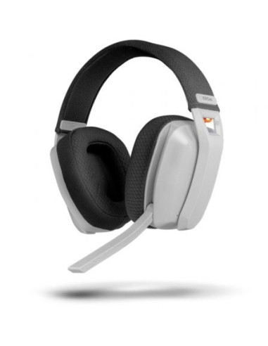 Auriculares gaming inalámbricos con micrófono krom kanji/ bluetooth/ usb 2.0/ blancos