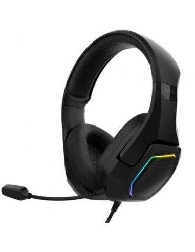 Auriculares gaming con micrófono krom kopa 7.1/ usb 2.0/ negros