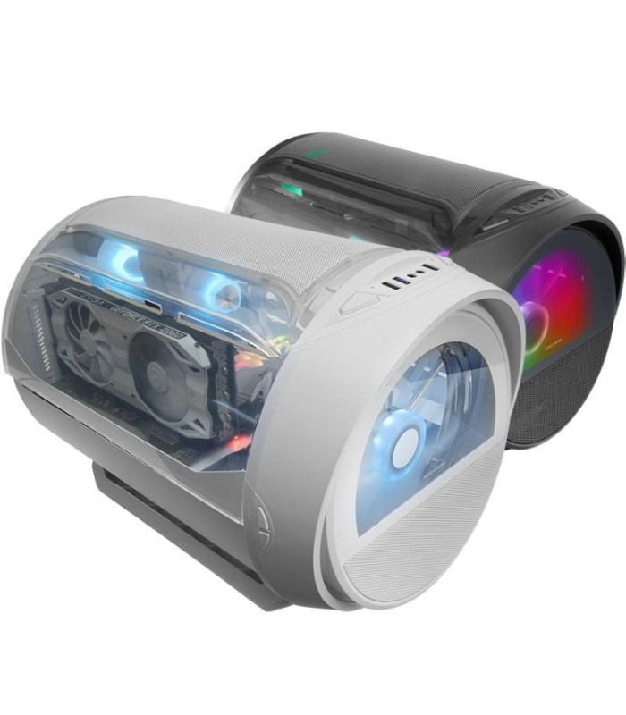 Caja gaming minitorre mars gaming mc-cylon/ blanca