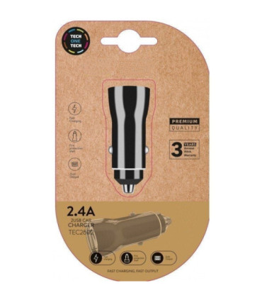 Cargador de coche tech one tech tec2802/ 2xusb/ 12w