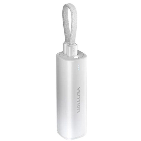 Powerbank 5000mah vention fhwm0/ 20w/ gris/ incluye cable usb tipo-c y lightning