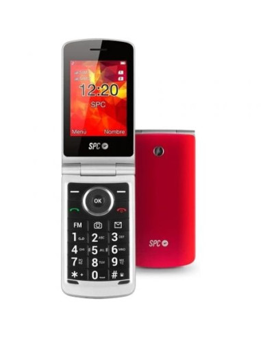 Teléfono móvil spc opal para personas mayores/ rojo