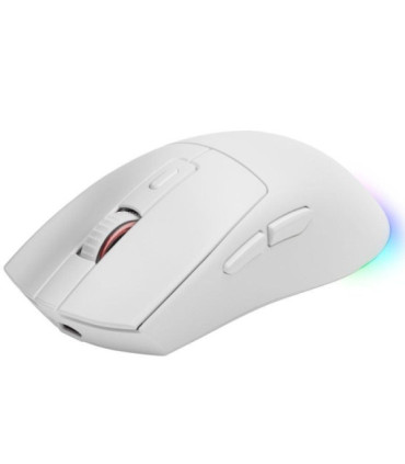 Ratón gaming inalámbrico mars gaming mm-t3/ batería recargable/ hasta 14400 dpi/ blanco