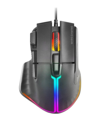 Ratón gaming mars gaming mm-xt/ hasta 12800 dpi
