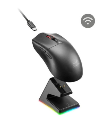 Ratón gaming mars gaming mmw-elite/ batería recargable/ hasta 20000 dpi