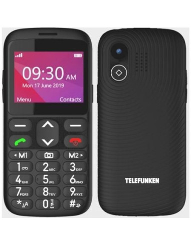 Teléfono móvil telefunken s520 para personas mayores/ negro