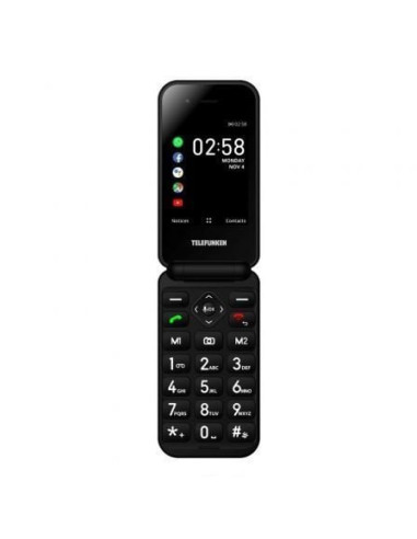 Teléfono móvil telefunken s740 para personas mayores/ negro