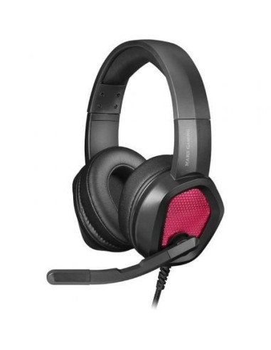 Auriculares gaming con micrófono mars gaming mh320/ jack 3.5/ negros