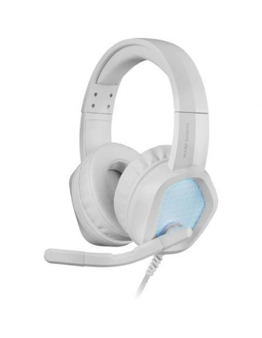 Auriculares gaming con micrófono mars gaming mh320/ jack 3.5/ blancos