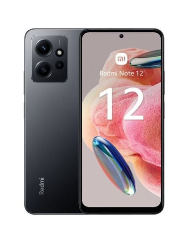 Smartphone xiaomi redmi note 12 4gb/ 128gb/ 6.67'/ gris onyx