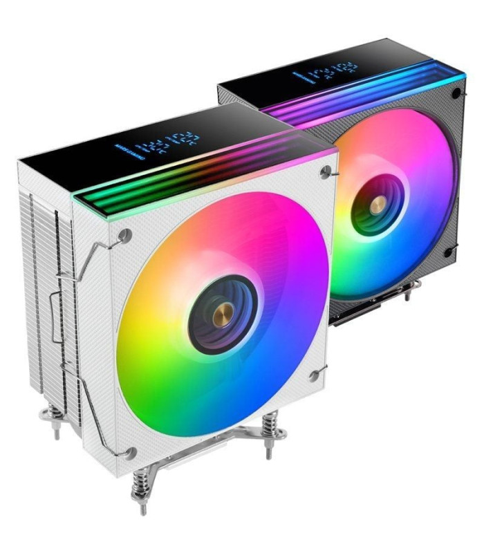 Ventilador con disipador mars gaming mcpu-lcd/ 12cm/ blanco