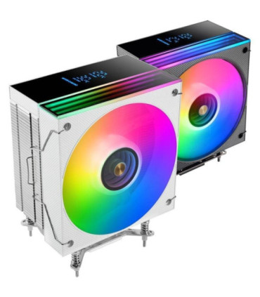 Ventilador con disipador mars gaming mcpu-lcd/ 12cm/ blanco