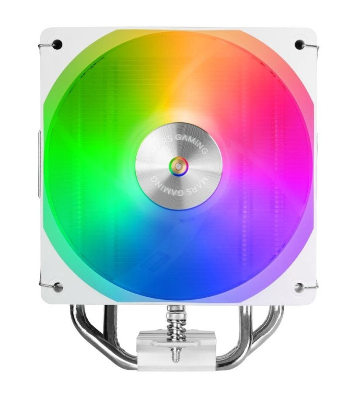 Ventilador con disipador mars gaming mcpu-x4argb/ 12cm/ blanco