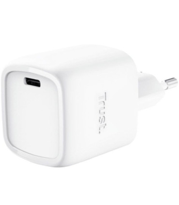 Cargador de pared gan trust maxo 30w/ 1xusb tipo-c/ 30w